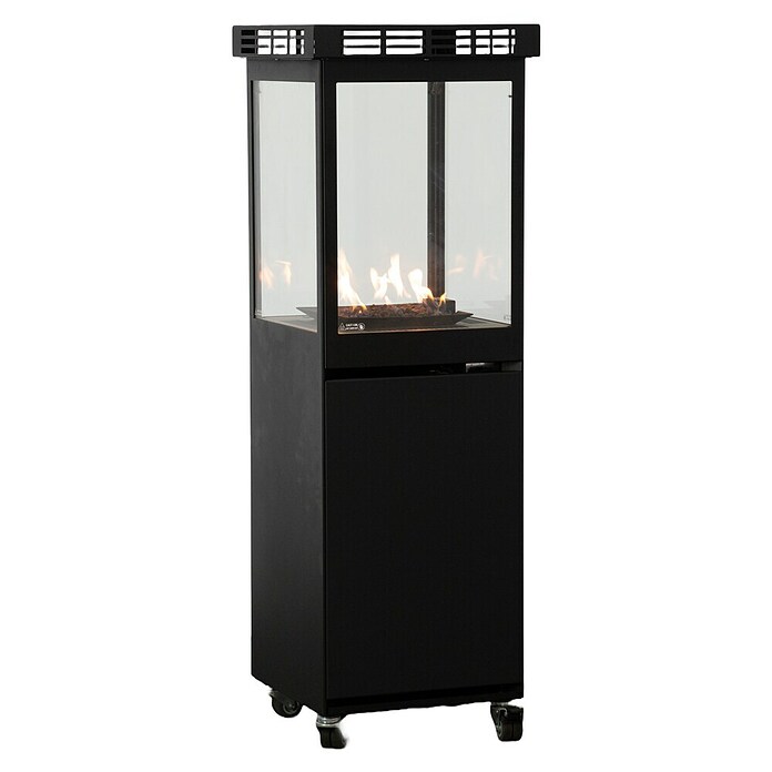 Nora Flames Estufa de exterior de gas Mavros (8 kW, Altura: 128,5 cm, Negro) | BAUHAUS