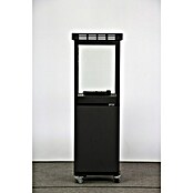 Nora Flames Estufa de exterior de gas Mavros (8 kW, Altura: 128,5 cm, Negro) | BAUHAUS