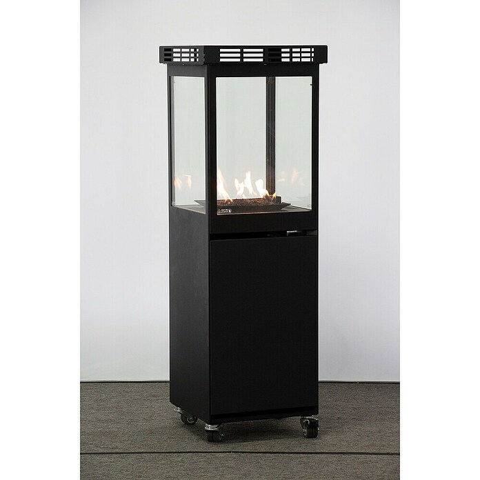 Nora Flames Estufa de exterior de gas Mavros (8 kW, Altura: 128,5 cm, Negro) | BAUHAUS