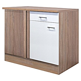 Flex-Well Samoa Eck-Unterschrank Samoa (B x T x H: 110 x 60 x 85 cm, Weiß)