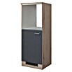 Flex-Well Tiago Demi-Geräteumbauschrank (B x T x H: 60 x 57 x 168,5 cm, Basaltgrau matt) | BAUHAUS