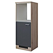 Flex-Well Tiago Kühlumbauschrank (B x T x H: 60 x 57 x 168,5 cm, Basaltgrau matt) | BAUHAUS