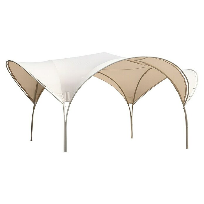 Pérgola estándar Atriz (An x Pr: 5,3 x 5,3 m, Color del armazón: Plateado, Acero) | BAUHAUS