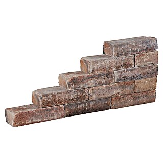Stapelsteen Authentiek Bont (Beton, l x b x d: 40 x 15 x 10 cm, Rood)