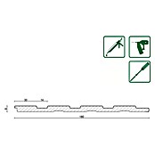Stenski panel Wally Tiger  (Do x Š x De: 2.670 x 180 x 8 mm, MDF) | 5048 - Akustikpaneele | GCDB - Paneele | GCD - Wand Boden Decke Leisten | GC - Wand Boden Decke Leisten | G - Holz/Bauelem | BAUHAUS