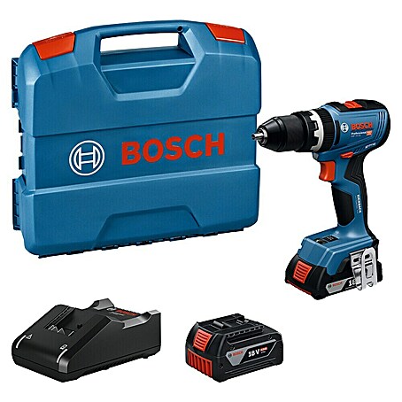 Bosch Professional AMPShare 18V Akku-Schlagbohrschrauber GSB 18V-65 (18 V, 2 Akkus, 2 Ah - 4 Ah, 65 Nm)
