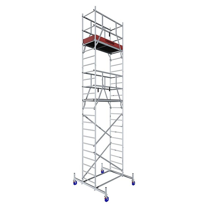 Krause Corda Rollgerüst (Arbeitshöhe: 7 m, Bühnengröße: 1,5 x 0,6 m) | BAUHAUS