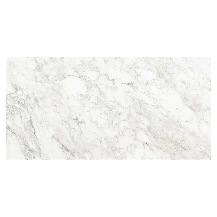 BHS Showroom Pavimento porcelánico Marble Paonazzo Slim - 80 x 160 cm, Blanco, Brillante, Rectificado - Elegante textura de mármol con delicados tonos de gris y blanco, ideal para el diseño de interiores moderno. La fina veta añade un toque lujoso a cualquier estancia.