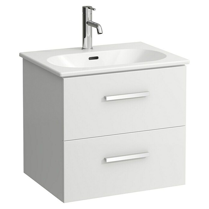 Laufen Badmöbel-Set LUA (Gesamtbreite Badmöbel: 60 cm, 2 -tlg., Weiß Matt) | BAUHAUS