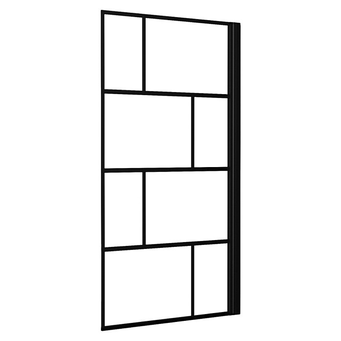 Aurlane Badewannenaufsatz Bricks (B x H: 75 x 125 cm, 1 Stk., Schwarz) | BAUHAUS
