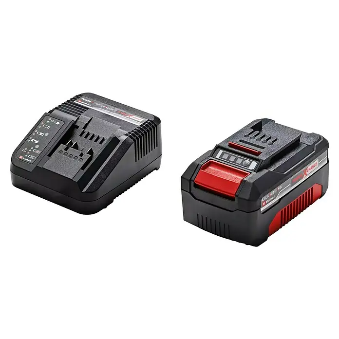 Einhell PXC 18V Amoladora angular de batería TC-AG 18/115 Li - 18 V, 1 batería, 4 Ah, Diámetro disco: 115 mm - Cargador de batería Einhell Power X-Change con batería, ideal para la libertad sin cables en el hogar y el jardín, proporciona una carga rápida y segura para sus herramientas.