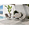 Conjunto de muebles Formentera (4 pzs., Acero/Olefina, Gris/Blanco) | BAUHAUS