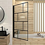 Aurlane Badewannenaufsatz Bricks (B x H: 75 x 125 cm, 1 Stk., Schwarz) | BAUHAUS