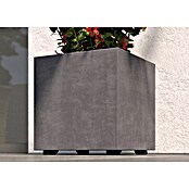 Deroma Millennium Pflanzkasten (Außenmaß (L x B x H): 39 x 39 x 39 cm, Kunststoff, Ashgrey) | BAUHAUS