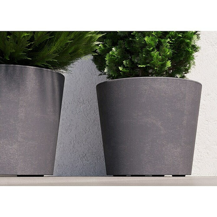 Deroma Millennium Pflanzkübel rund (Außenmaß (Ø x H) 59 x 49 cm