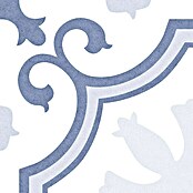 Feinsteinzeugfliese Vintage Lacour (25 x 25 cm, Weiß/Blau/Grau, Glasiert)