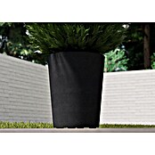 Deroma Millennium Pflanzkübel rund (Außenmaß (Ø x H): 43,5 x 53,5 cm, Aus recyceltem Kunststoff, Anthrazit) | BAUHAUS