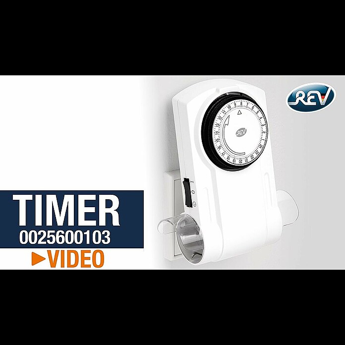 REV Doppel-Zeitschaltuhr (Mechanisch, Weiß, Min. Schaltabstand: 15 min) | BAUHAUS