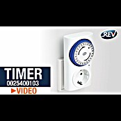REV Tages-Zeitschaltuhr Premium (Mechanisch, Weiß, Schaltzeiten: 96) | BAUHAUS