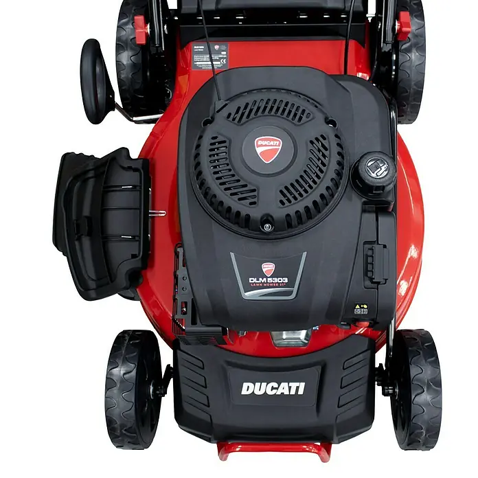 Ducati Cortacésped de gasolina DLM5303 - 4,4 kW, 224 cm³, Ancho de corte: 53 cm - Imagen de un cortacésped Ducati DLM 5303.