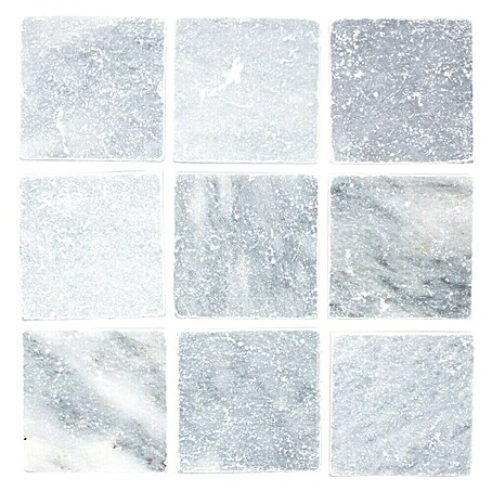 Antikmarmorfliese Bardiglio Marble (10 x 10 cm, Anthrazit, Matt)