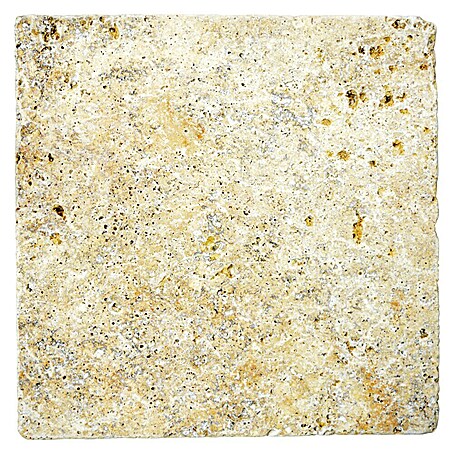 Antikmarmorfliese Travertin Gold (30,5 x 30,5 cm, Gold, Matt)