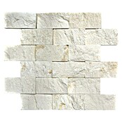 Mosaikfliese Brick Splitface Colonial X3D 49792 (30,5 x 29 cm, Weiß, Matt)
