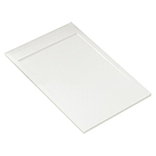 Plato de ducha aligerado Volga (L x An: 70 x 140 cm, Carga mineral, Blanco)