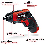 Einhell Expert Akkuschrauber (3,6 V, 1,5 Ah, Leerlaufdrehzahl: 180 U/min)