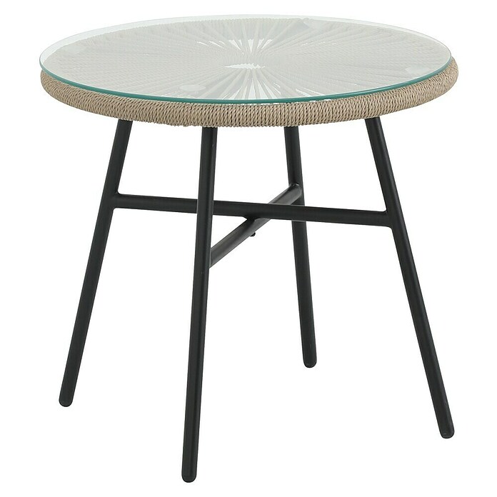 Conjunto de muebles Frida (5 pzs., Acero/Textiline, Antracita/Marrón) | BAUHAUS