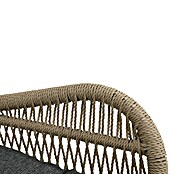 Conjunto de muebles Frida (5 pzs., Acero/Textiline, Antracita/Marrón) | BAUHAUS