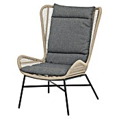 Conjunto de muebles Frida (5 pzs., Acero/Textiline, Antracita/Marrón) | BAUHAUS