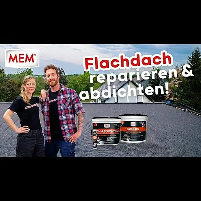 MEM Dachlack - 10 l - So dichtest du dein Flachdach und Carport richtig ab!