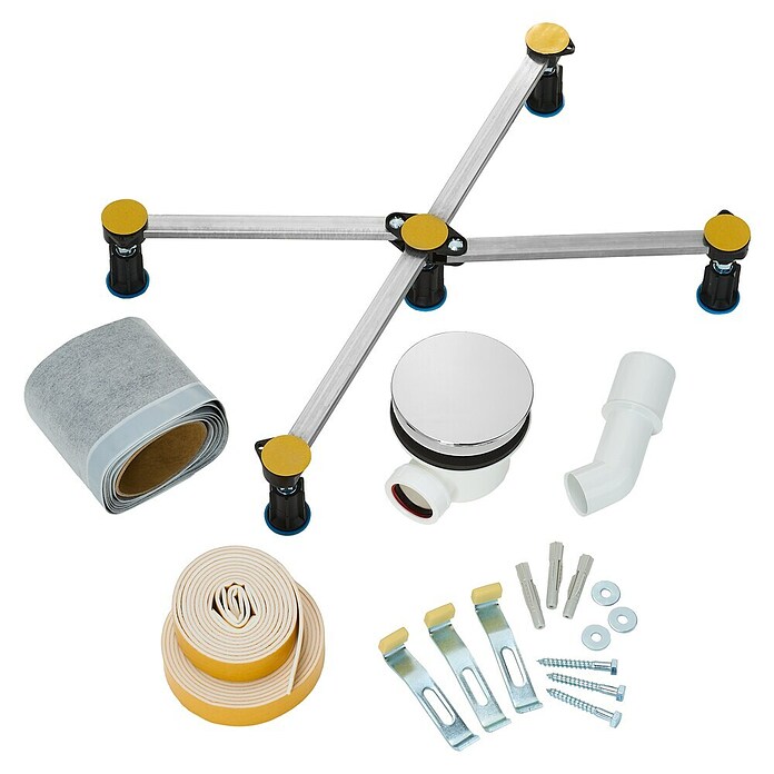 Camargue Duschwannen-Set St. Moritz (L x B: 90 x 90 cm, Weiß) | BAUHAUS