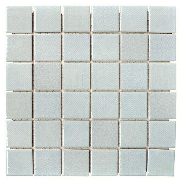 Mosaikfliese Quadrat Celadon Heritage CH M4 (29,8 x 29,8 cm, Grün, Glänzend)