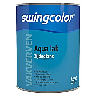 swingcolor Lakverf MIX AQUA ZIJDEGLANS (1 l, Transparant, Zijdeglans)