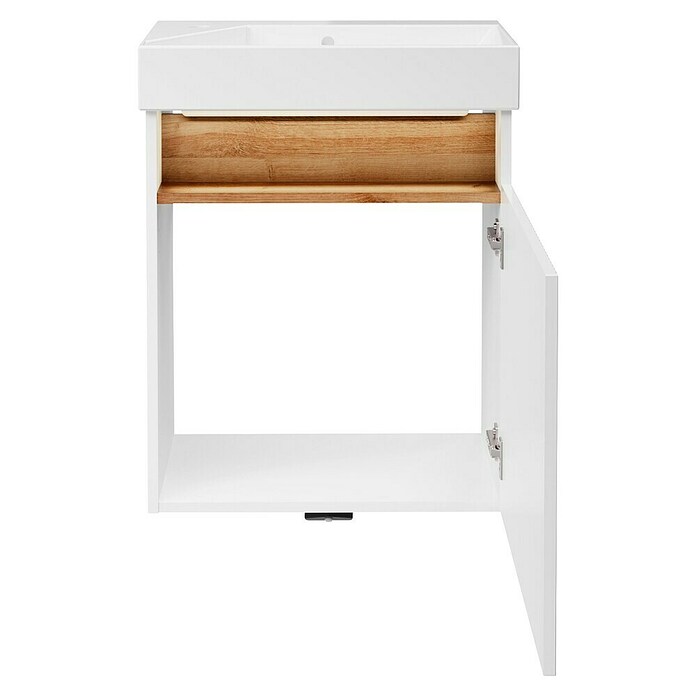 Camargue Pure Badmöbel-Set (Gesamtbreite Badmöbel: 55 cm, Weiß/Eiche, Matt) | BAUHAUS
