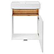 Camargue Pure Badmöbel-Set (Gesamtbreite Badmöbel: 55 cm, Weiß/Eiche, Matt) | BAUHAUS