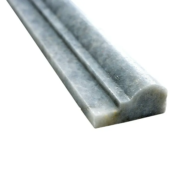 Fliesenbordüre Bardiglio PO 40348 - 30,5 x 4,8 cm, Grau, Matt - Graue Marmor-Bordüre, ideal für elegante Akzente in jedem Raum. Die Bordüre ist aus hochwertigem Marmor gefertigt und verleiht jedem Raum einen Hauch von Luxus.