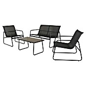Sunfun Komplet lounge pohištva Deia  (4 -del., Črna) | 8303 - Loungeset | ICAE - Sommermöbel Loungemöbel | ICA - Sommermöbel | IC - Freizeit im Garten | I - Stadtgarten | BAUHAUS