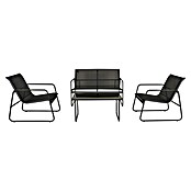 Sunfun Set lounge namještaja Deia  (4 -dij., Crna) | BAUHAUS