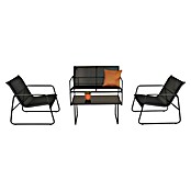 Sunfun Set lounge namještaja Deia  (4 -dij., Crna) | BAUHAUS