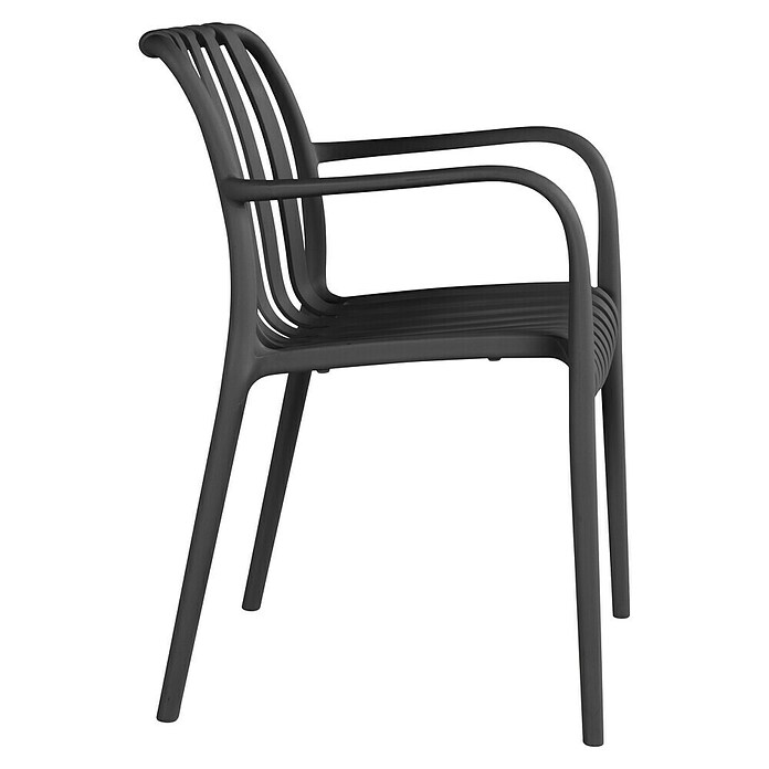 Sunfun Silla de jardín Calma (L x An x Al: 58 x 56 x 81 cm, Negro, Polipropileno) | BAUHAUS
