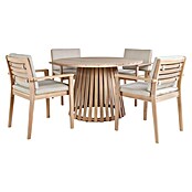 Sunfun Mesa de jardín Nour (Ø x Al: 120 x 74 cm, Madera de acacia, Natural) | BAUHAUS