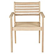 Sunfun Silla de jardín Nour (L x An x Al: 60 x 56 x 84 cm, Natural, Madera de acacia) | BAUHAUS