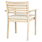 Sunfun Silla de jardín Nour (L x An x Al: 60 x 56 x 84 cm, Natural, Madera de acacia) | BAUHAUS