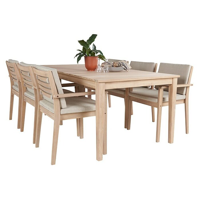 Sunfun Vrtni stol Brindisi  (Do x Š x V: 60 x 56 x 84 cm, Natur, Akacijev les) | 8241 - Stühle Holz | ICAB - Sommermöbel Stühle | ICA - Sommermöbel | IC - Freizeit im Garten | I - Stadtgarten | BAUHAUS
