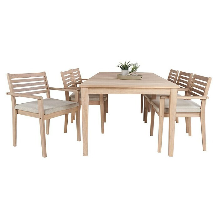 Sunfun Mesa de jardín Nour (L x An x Al: 200 x 100 x 76 cm, Madera de acacia, Natural) | BAUHAUS