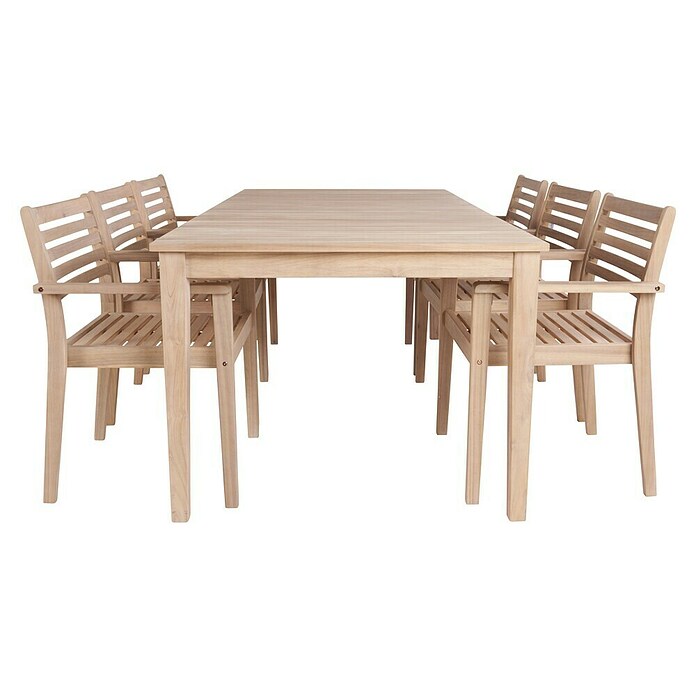 Sunfun Mesa de jardín Nour (L x An x Al: 200 x 100 x 76 cm, Madera de acacia, Natural) | BAUHAUS