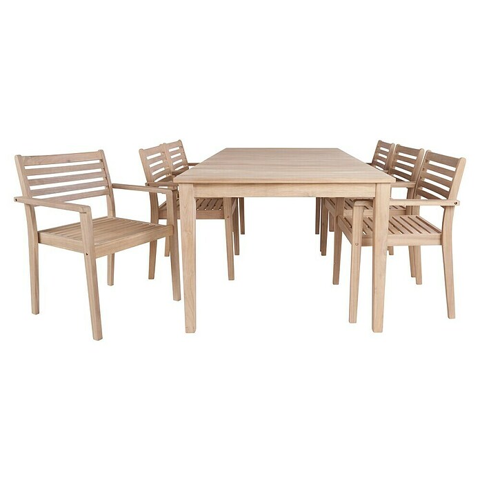 Sunfun Mesa de jardín Nour (L x An x Al: 200 x 100 x 76 cm, Madera de acacia, Natural) | BAUHAUS